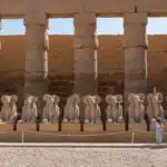 ريق كباش داخل معبد الكرنك